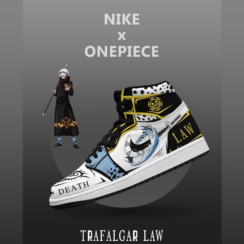 Trafalgar D. Water Law V.7 One Piece Limited High Top Shoes - Sneakatelier