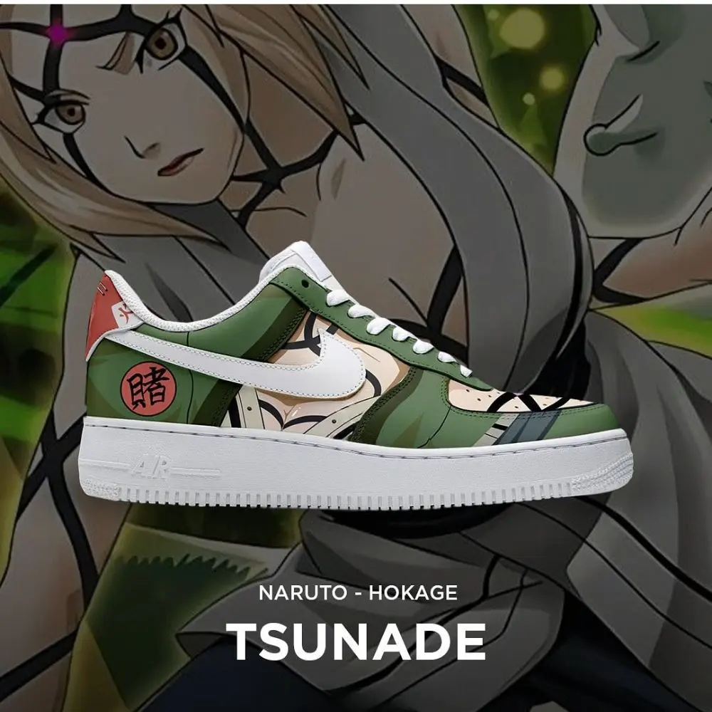 Tsunade Hokage Naruto Low Top Shoes - Sneakatelier
