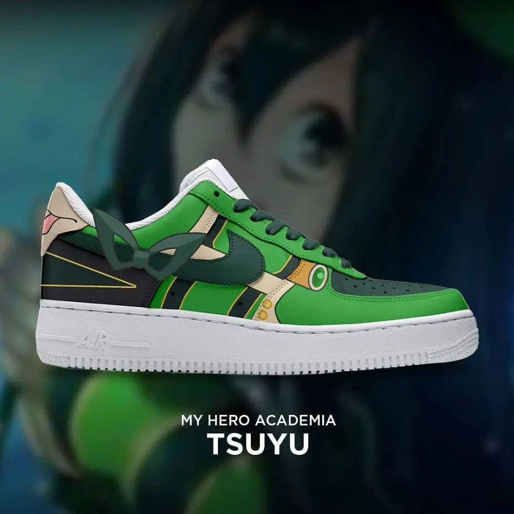 Tsuyu My Hero Academia Edition Low Top Shoes - Sneakatelier