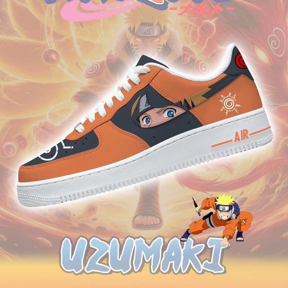 Uzumaki No.1 Naruto AF1 Shoes - Sneakatelier