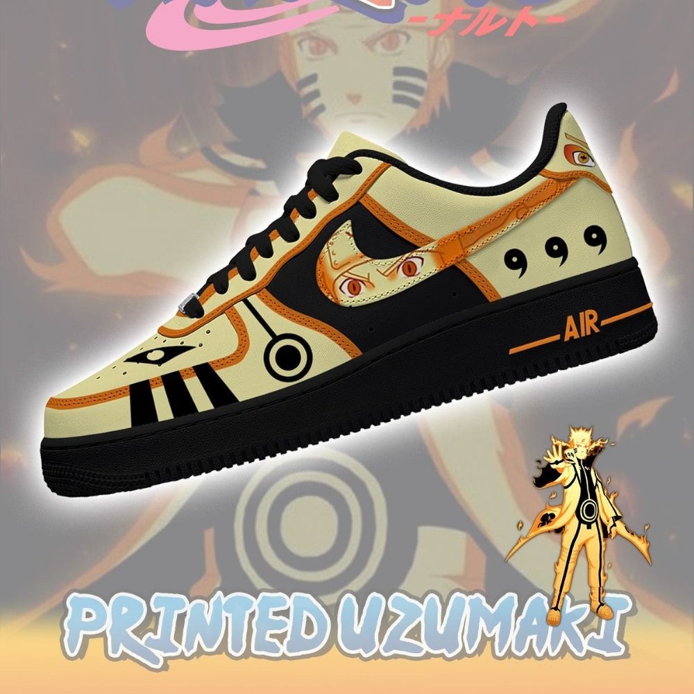 Uzumaki No.3 Naruto AF1 Shoes - Sneakatelier