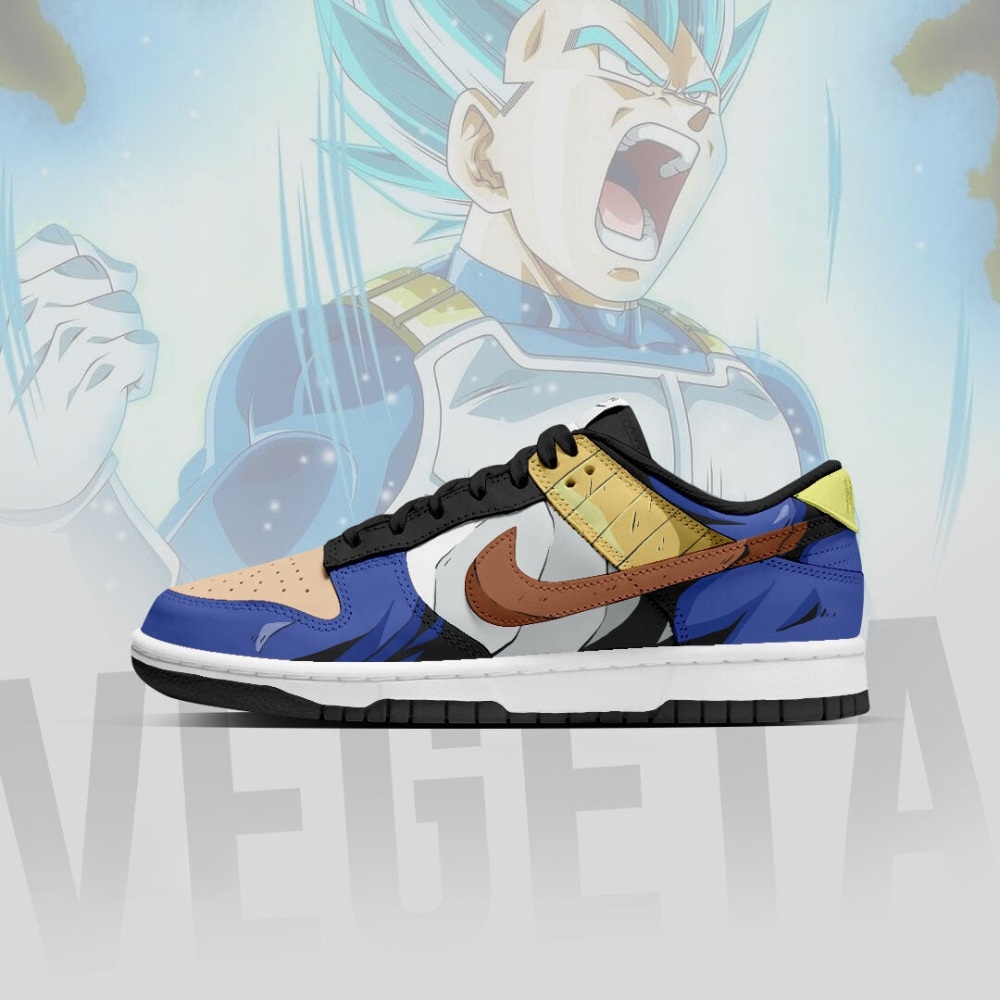Vegeta Dragon Ball Z Dunk Shoes - Sneakatelier