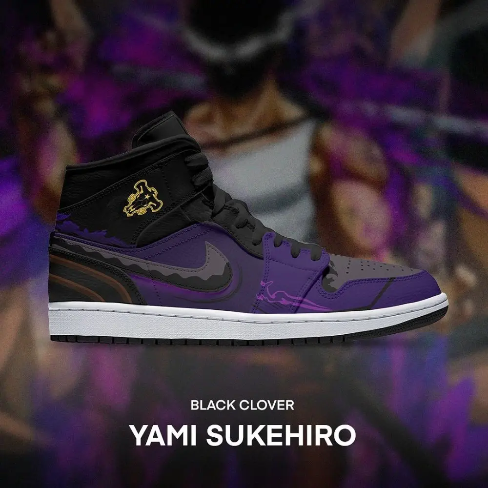 Yami Sukehiro Black Clover High Top Shoes - Sneakatelier
