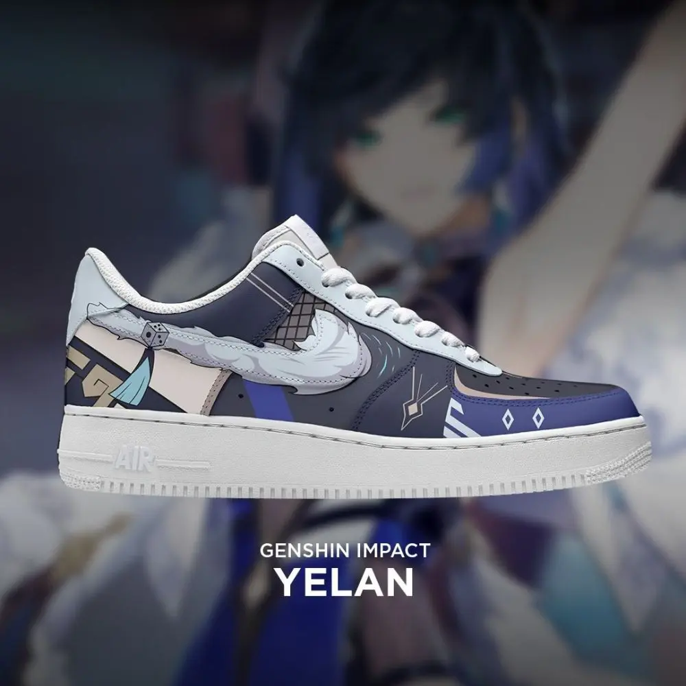 Yelan Genshin Impact Low Top Shoes - Sneakatelier