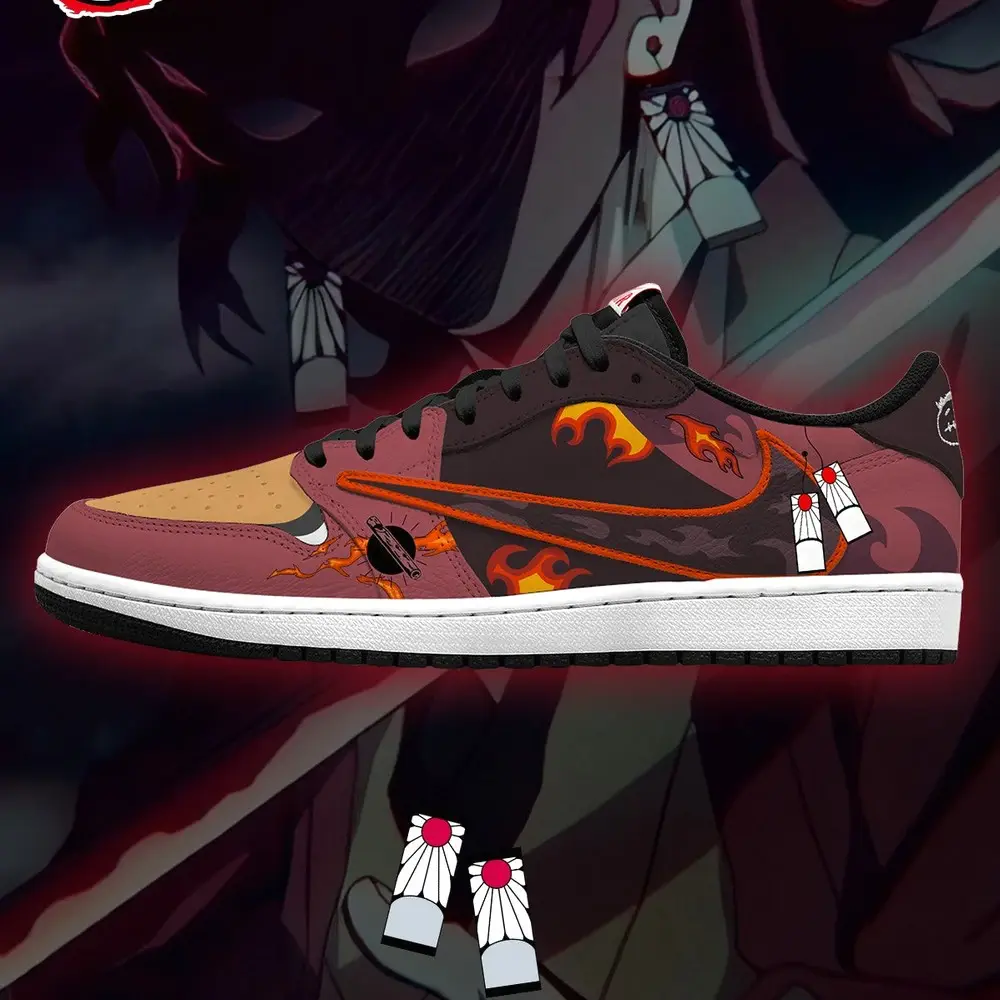Yoriichi Tsugikuni V.2 Demon Slayer Special Design Low Top Shoes - Shoesmates Yoriichi Tsugikuni V.2 Demon Slayer Special Design Low Top Shoes - Sneakatelier Sneakatelier