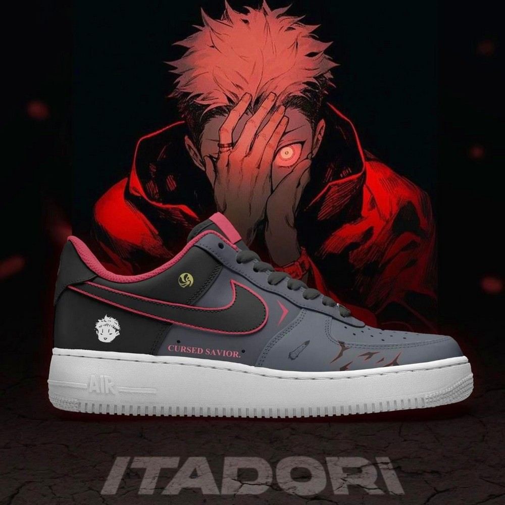 Yuji Itadori Jujutsu Kaisen AF1 Shoes - Sneakatelier