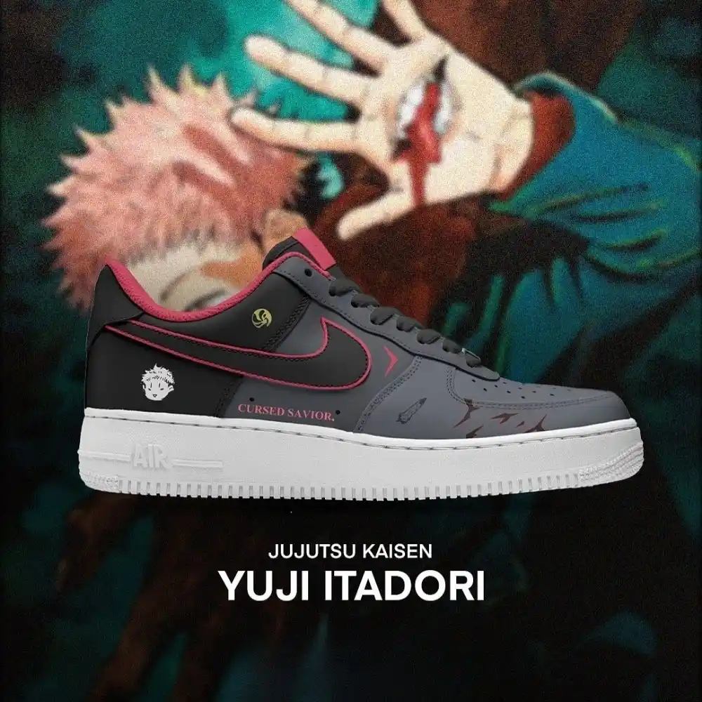 Yuji Itadori Jujutsu Kaisen Edition Low Top Shoes - Sneakatelier