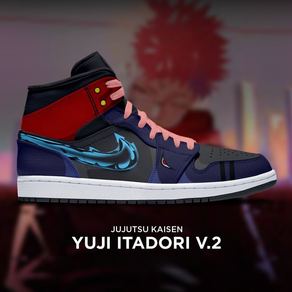 Yuji Itadori Jujutsu Kaisen Special High Top Shoes - Sneakatelier