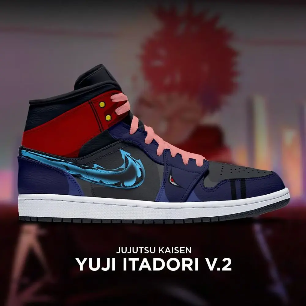 Yuji Itadori Limited Jujutsu Kaisen High Top Shoes - Sneakatelier