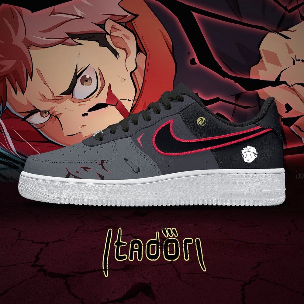 Yuji Itadori No.1 Jujutsu Kaisen AF1 Shoes - Sneakatelier