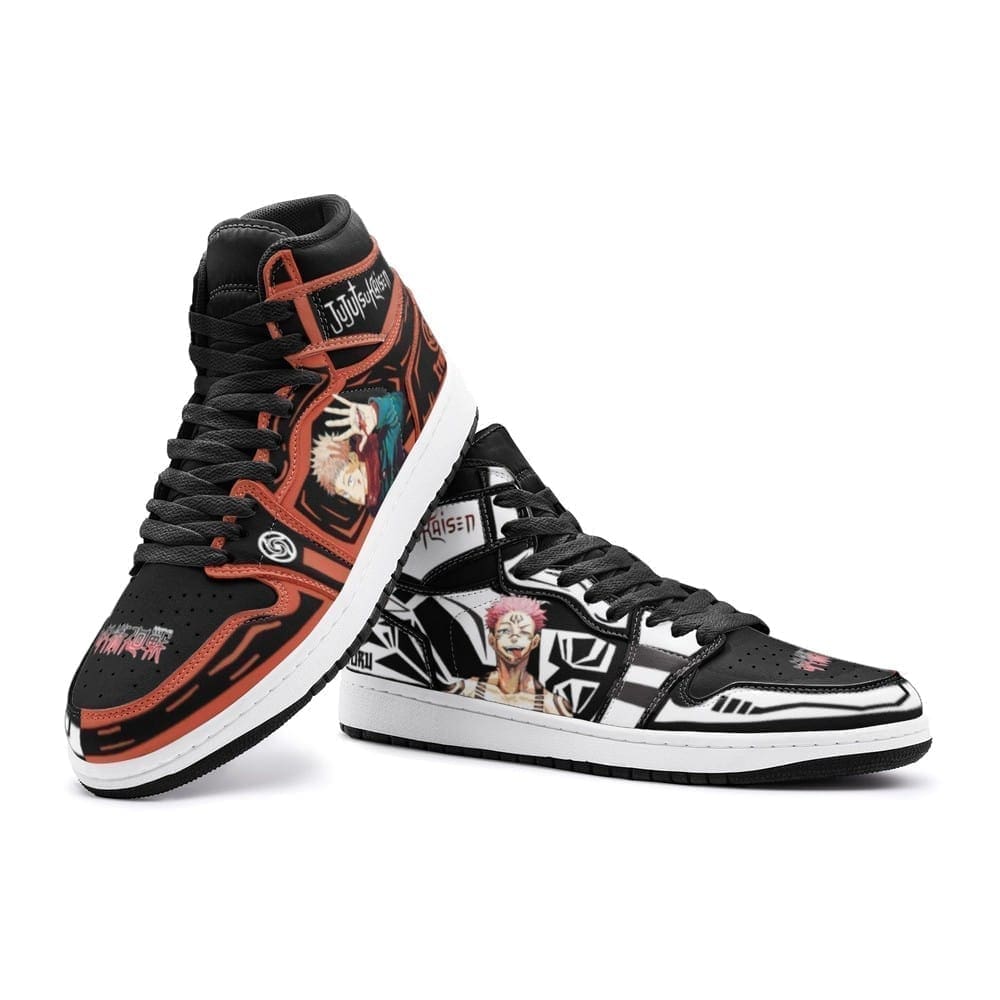 Yuji Itadori Sukuna Sorcery Fight J1 High Top Shoes SMYISS1 - Shoesmates Yuji Itadori Sukuna Sorcery Fight J1 High Top Shoes SMYISS1 - Sneakatelier Sneakatelier