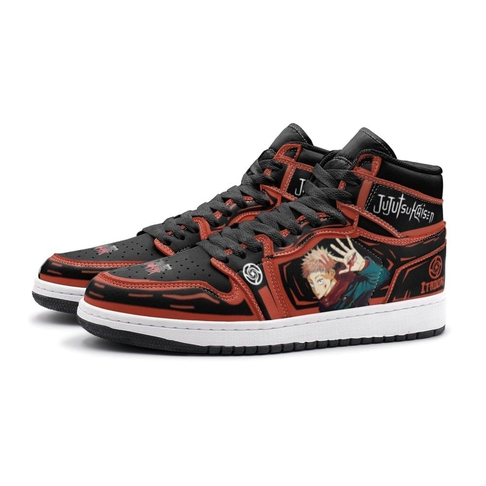 Yuji Itadori Sukuna Sorcery Fight J1 High Top Shoes SMYISS1 - Shoesmates Yuji Itadori Sukuna Sorcery Fight J1 High Top Shoes SMYISS1 - Sneakatelier Sneakatelier