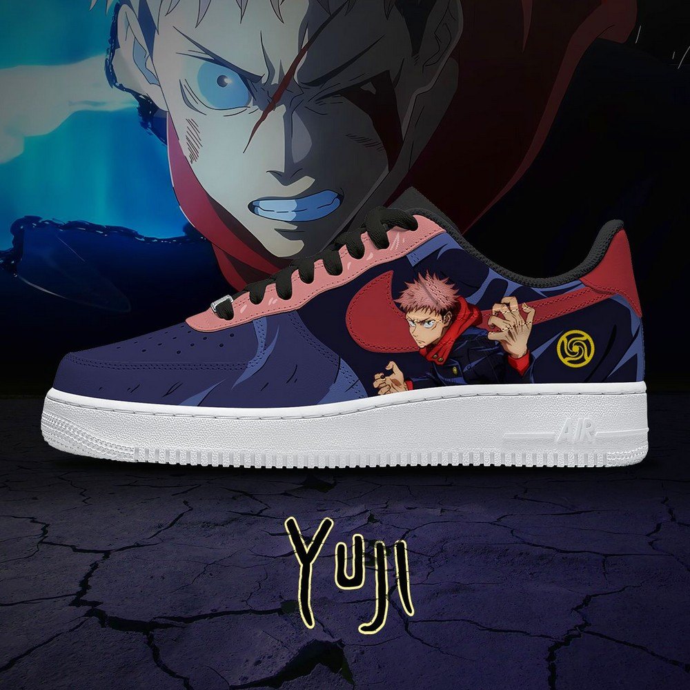 Yuji Itadori V.2 Jujutsu Kaisen AF1 Shoes - Sneakatelier