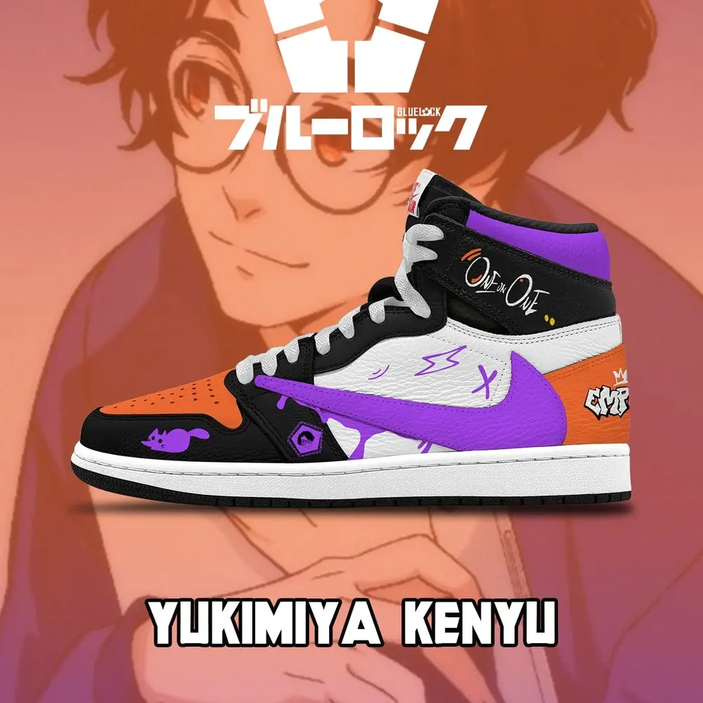 Yukimiya Kenyu V.1 Blue Lock High Top Shoes - Sneakatelier