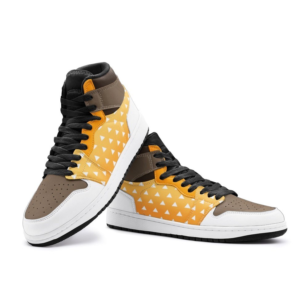 Zenitsu Agatsuma Demon Slayer J1 High Top Shoes - Shoesmates Zenitsu Agatsuma Demon Slayer J1 High Top Shoes - Sneakatelier Sneakatelier