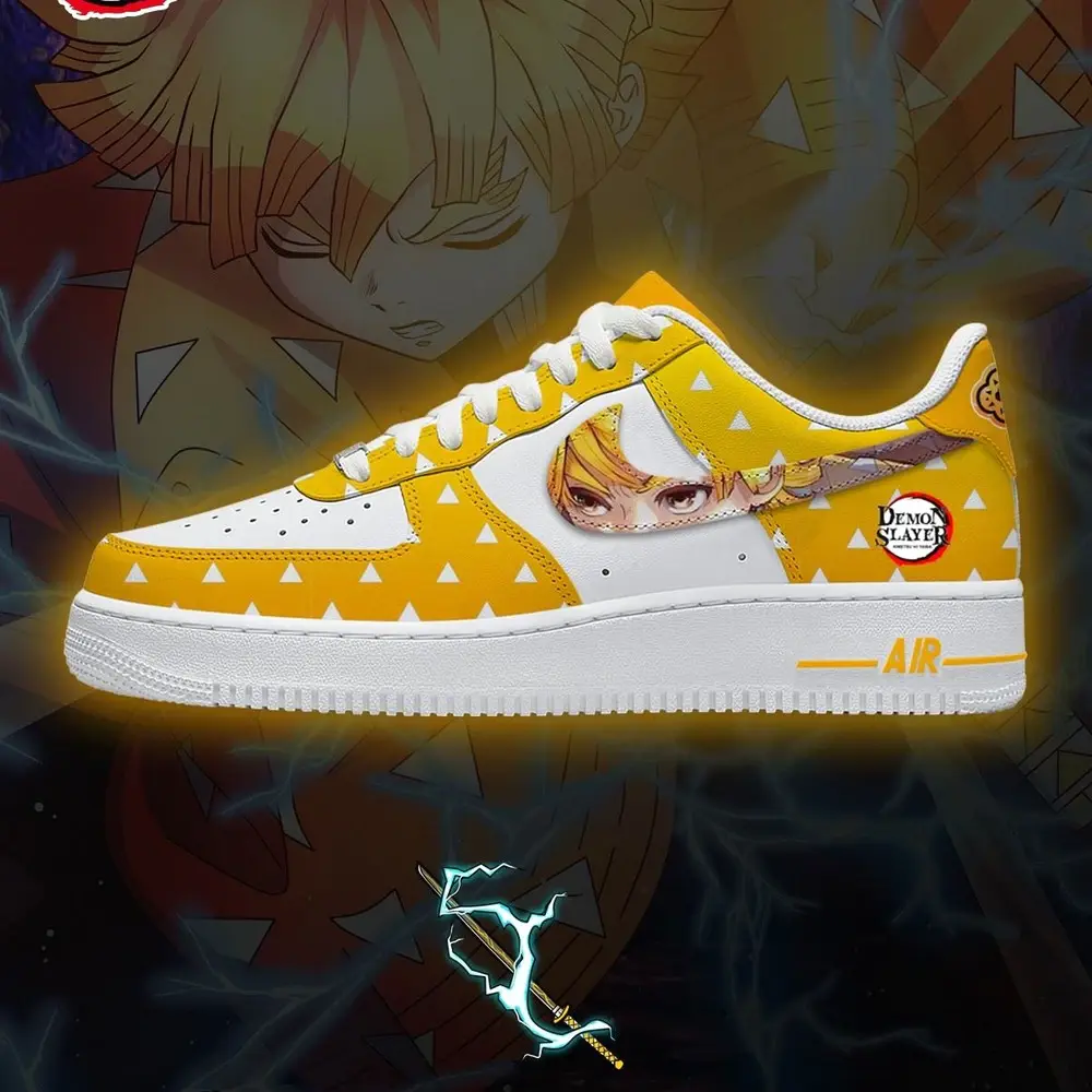 Zenitsu Agatsuma Demon Slayer Special Design Low Top Shoes - Sneakatelier