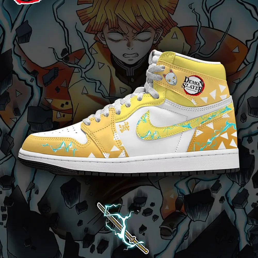 Zenitsu Agatsuma V.1 Demon Slayer Limited Edition High Top Shoes - Sneakatelier