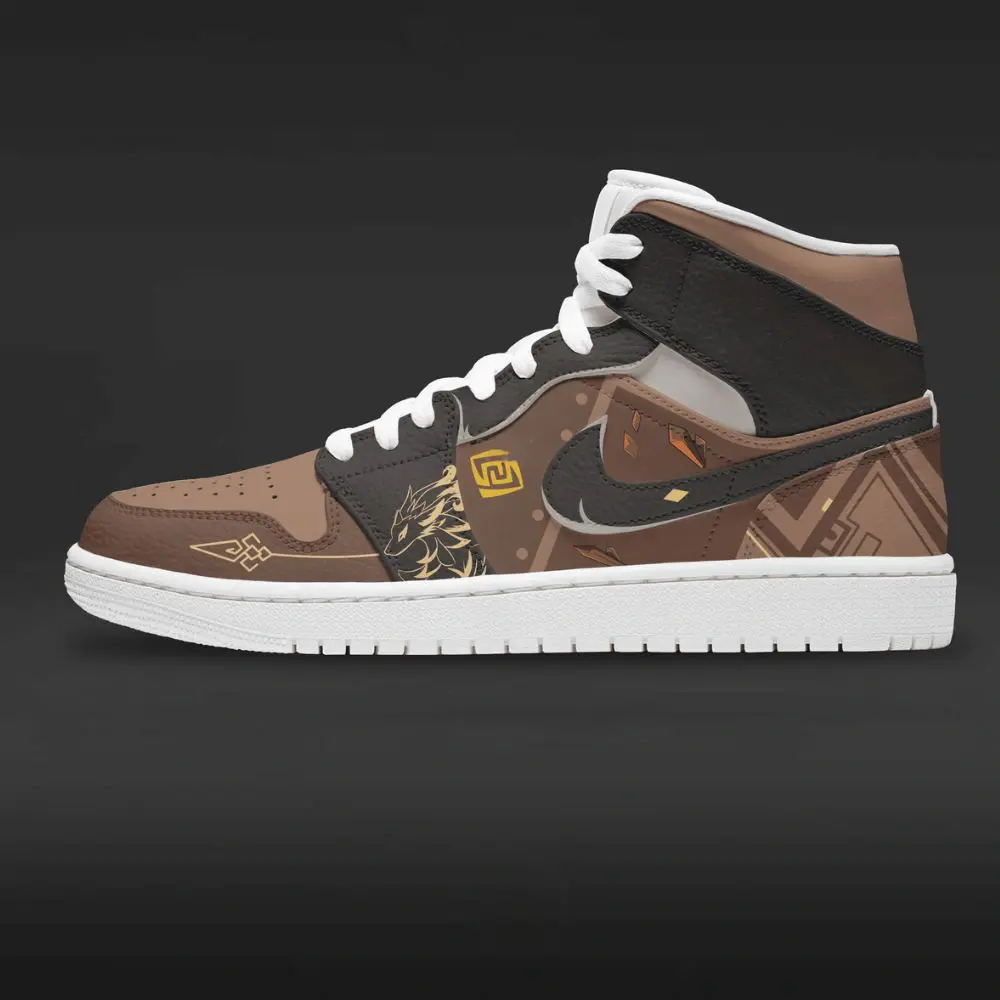 Zhongli Genshin Impact Edition High Top Shoes - Sneakatelier