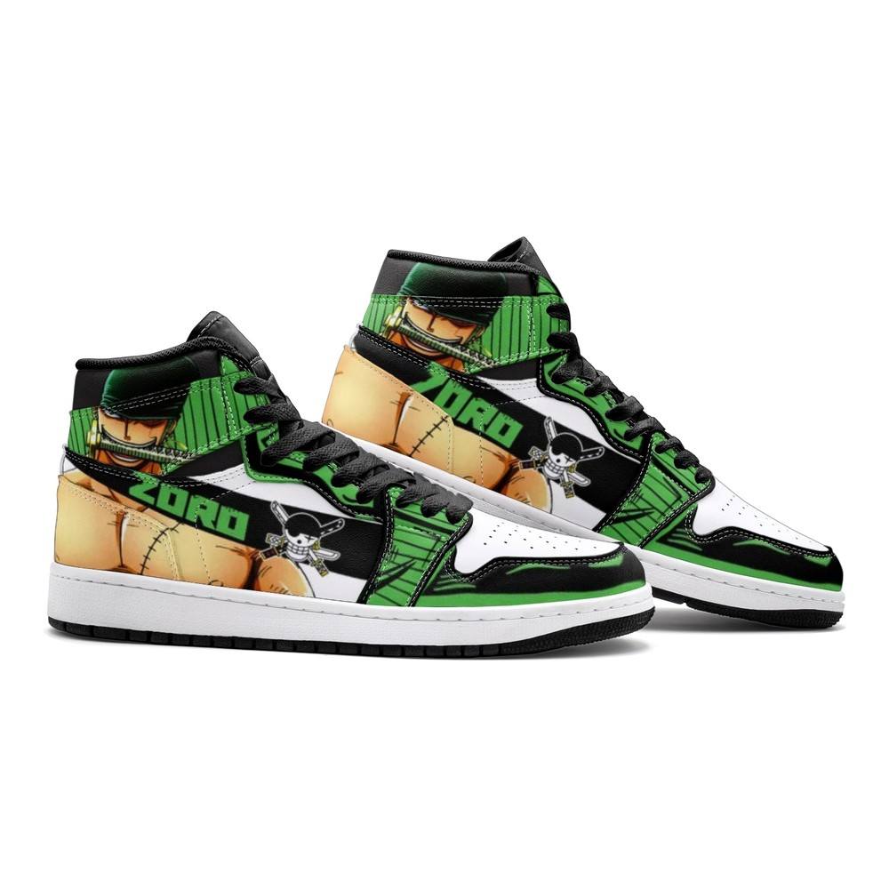 Zoro Roronoa One Piece Air Jordan 1 High Top Shoes - Shoesmates Zoro Roronoa One Piece Air Jordan 1 High Top Shoes - Sneakatelier Sneakatelier