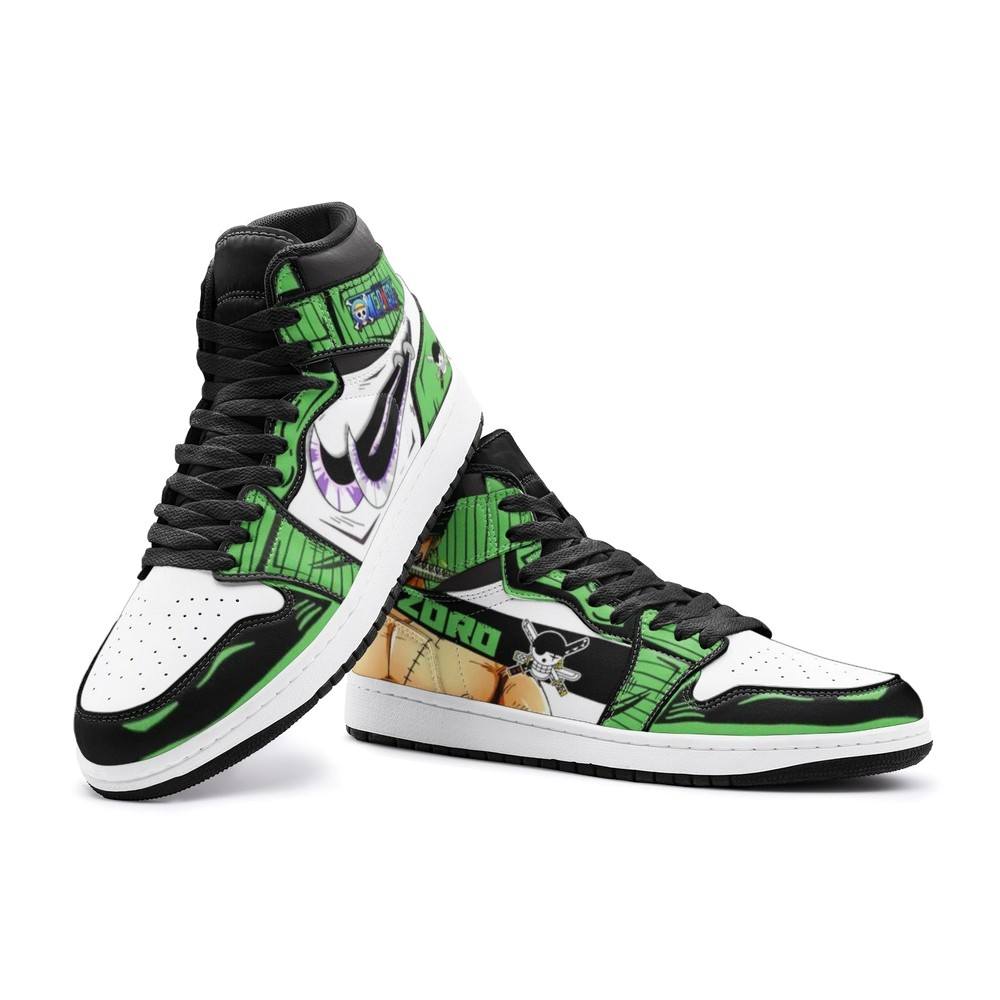 Zoro Roronoa One Piece Air Jordan 1 High Top Shoes - Shoesmates Zoro Roronoa One Piece Air Jordan 1 High Top Shoes - Sneakatelier Sneakatelier