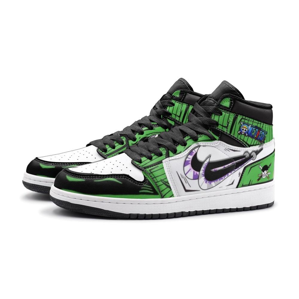Zoro Roronoa One Piece Air Jordan 1 High Top Shoes - Shoesmates Zoro Roronoa One Piece Air Jordan 1 High Top Shoes - Sneakatelier Sneakatelier